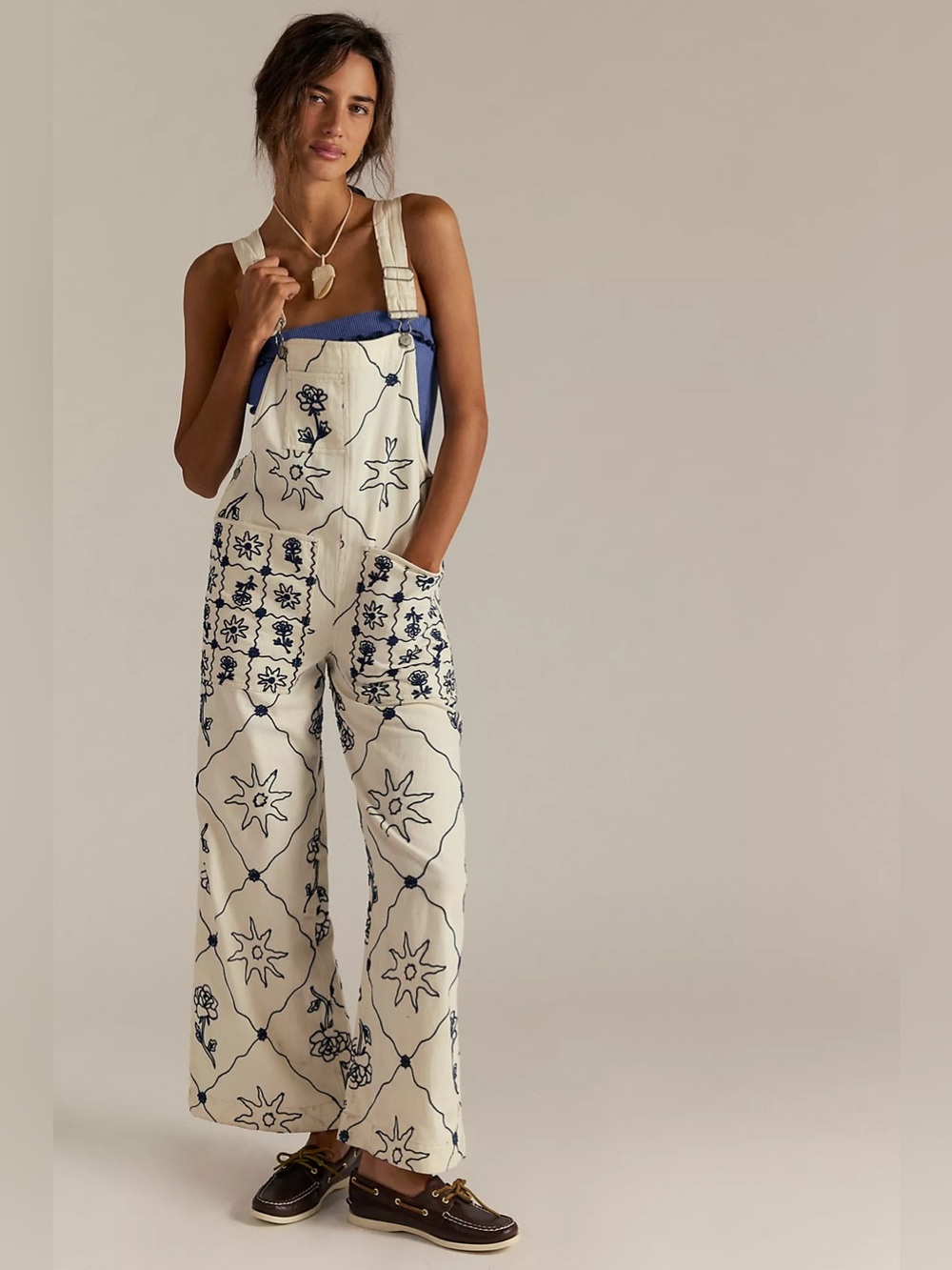 Free people we the free rising sun overalls